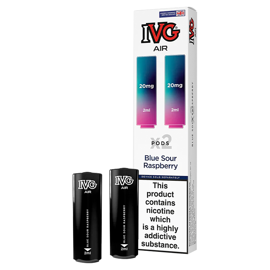 Blue Sour Raspberry Ivg Air Replacement Pods