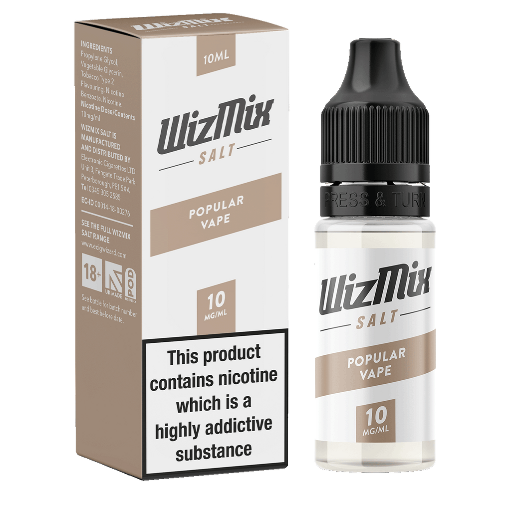 Popular Vape by WizMix Salt Tobacco Flavour Nic Salt E Juice