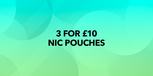 3 Nicotine Pouch Cans for £10