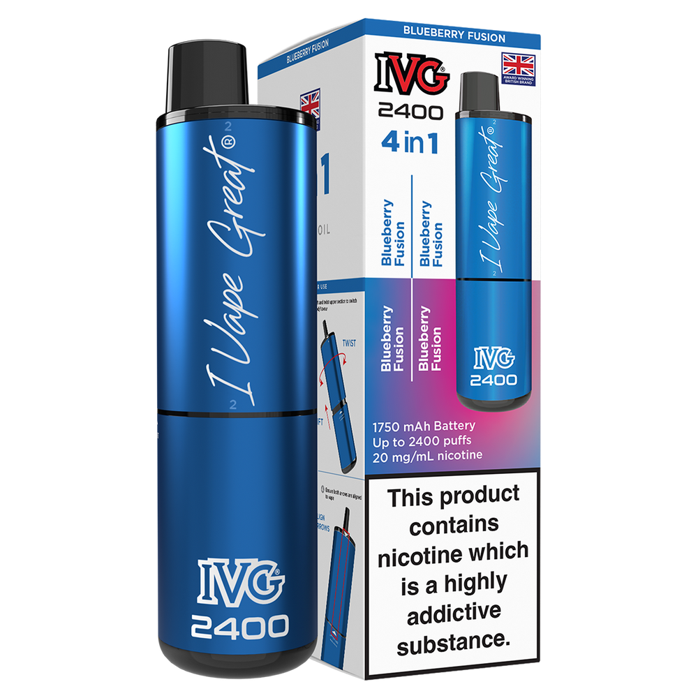 Blueberry Fusion IVG 2400 Disposable Vape