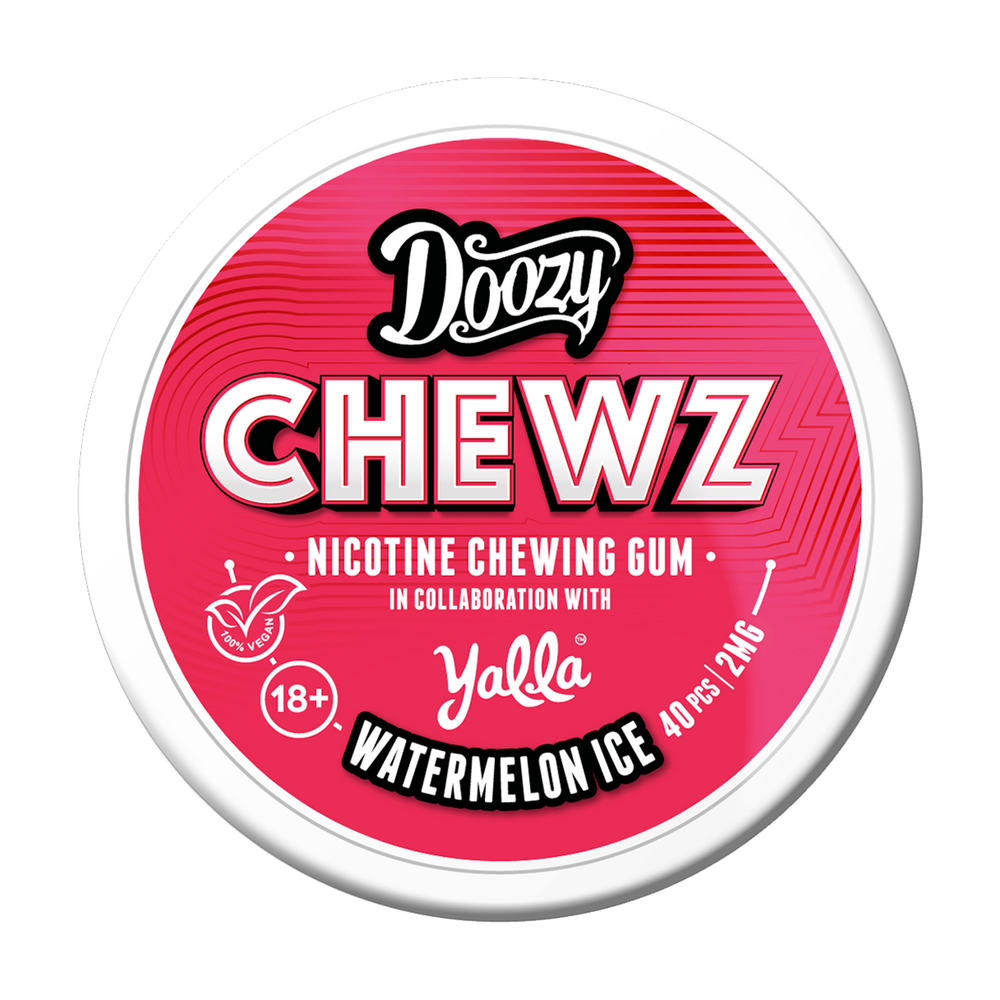 Watermelon Ice Doozy Chewz Nicotine Gum