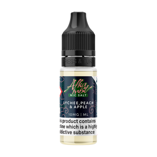 Lychee Peach & Apple Nic Salt by Alka Mist 10ml 10mg