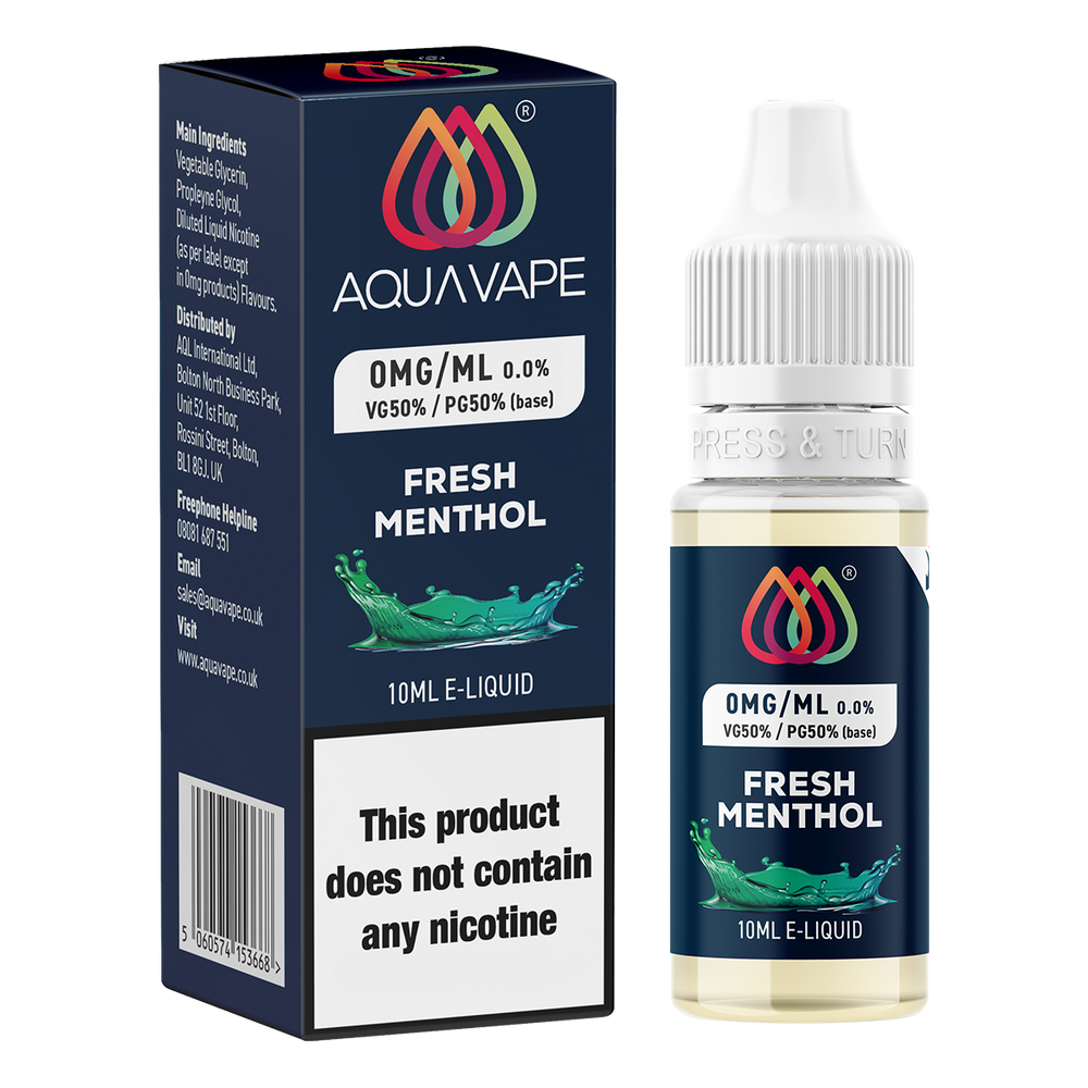 Fresh Menthol by Aquavape - 10ml 0mg