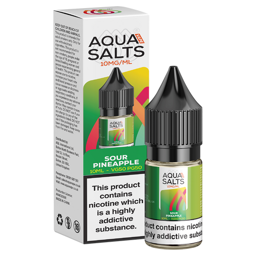 Sour Pineapple Nic Salt by Aqua Salts 10ml 10mg