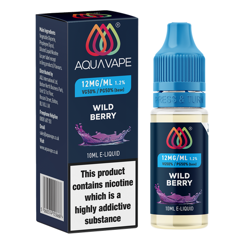 Wild Berry E-Liquid by Aquavape - 10ml 12mg