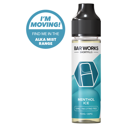 Menthol Ice Shortfill by Bar Works - 50ml