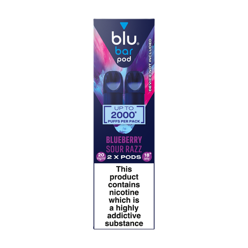 blu bar pod blueberry sour razz