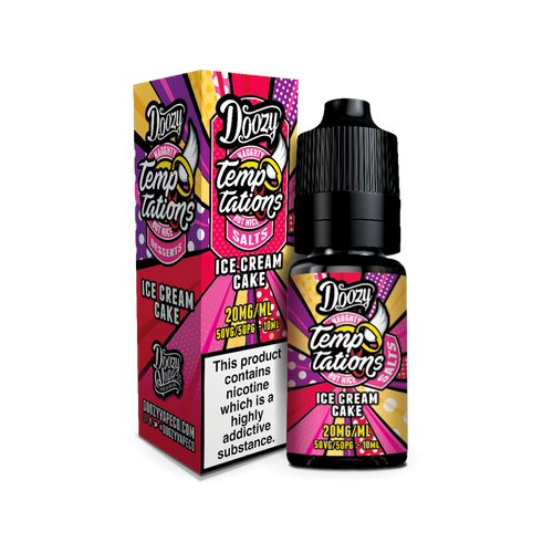 doozy temptations ice cream cake nic salt 10ml