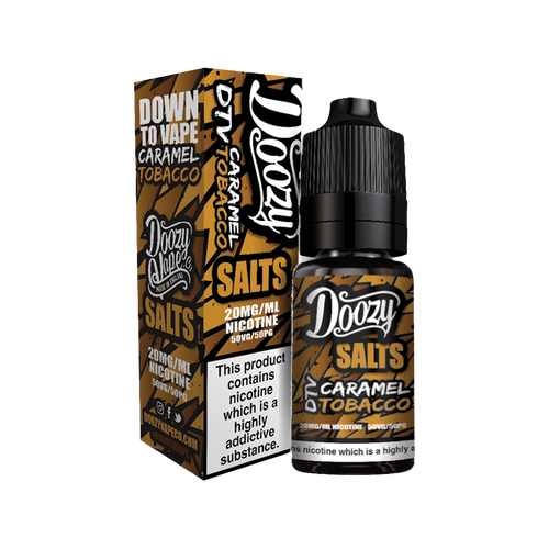 doozy vape co salts caramel tobacco 10ml