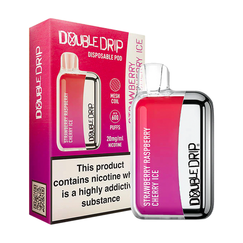 Strawberry Raspberry Cherry Ice Double Drip Disposable Vape