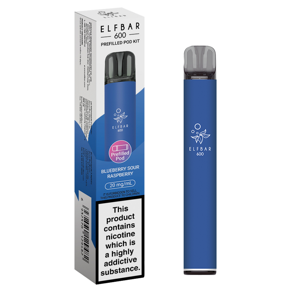 elfbar 600 prefilled pod kit blueberry sour raspberry