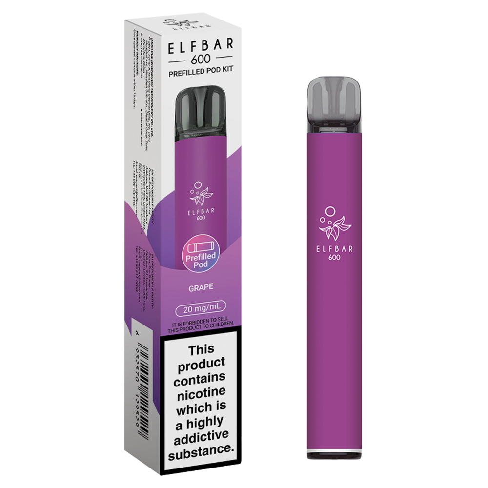 elfbar 600 prefilled pod kit grape