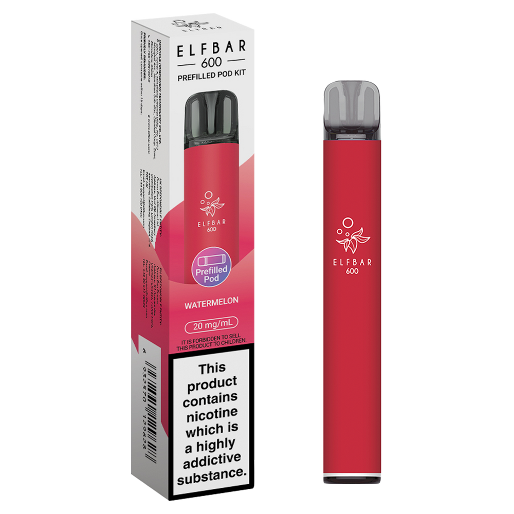 elfbar 600 prefilled pod kit watermelon