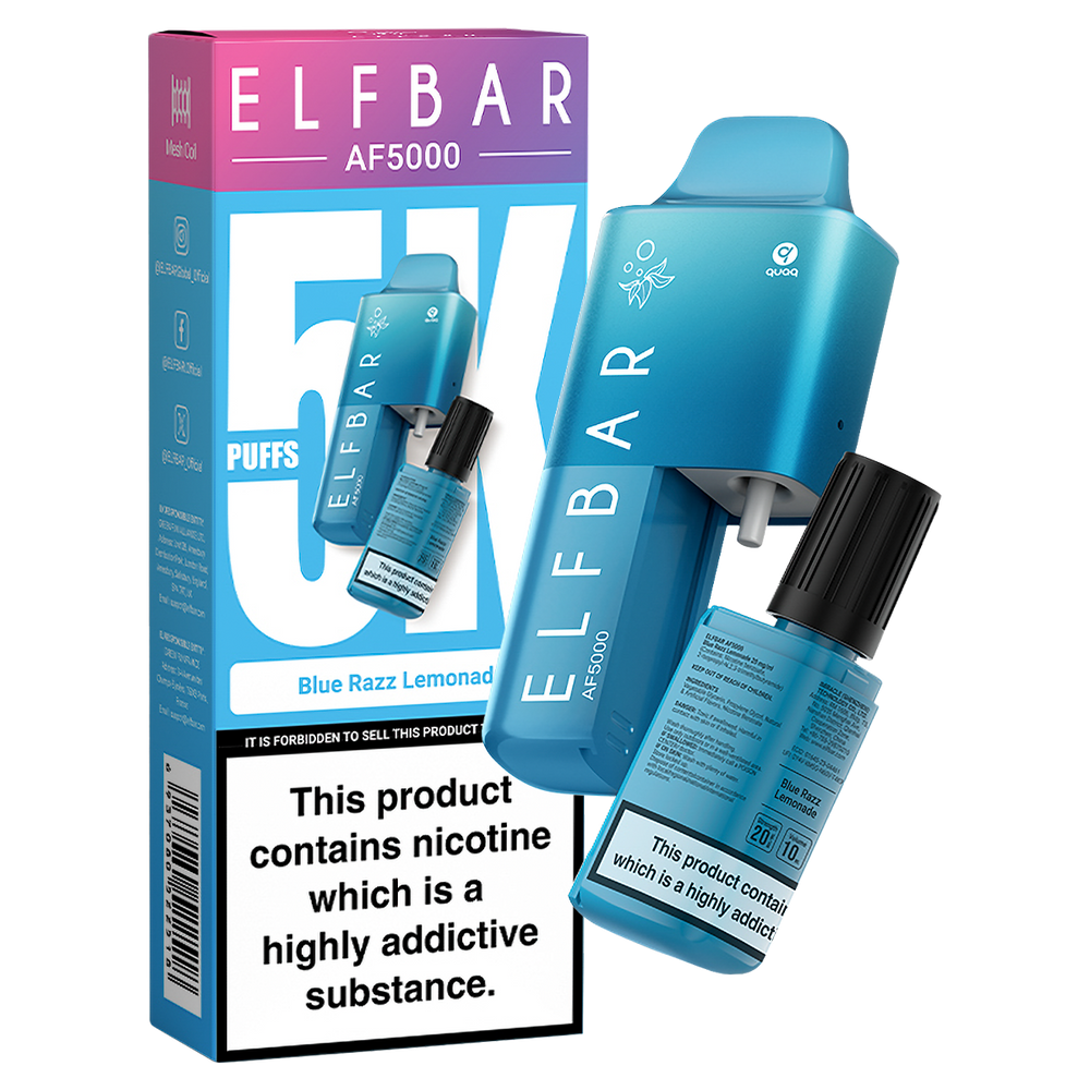 Blue Razz Lemonade Elfbar AF5000 Disposable Vape