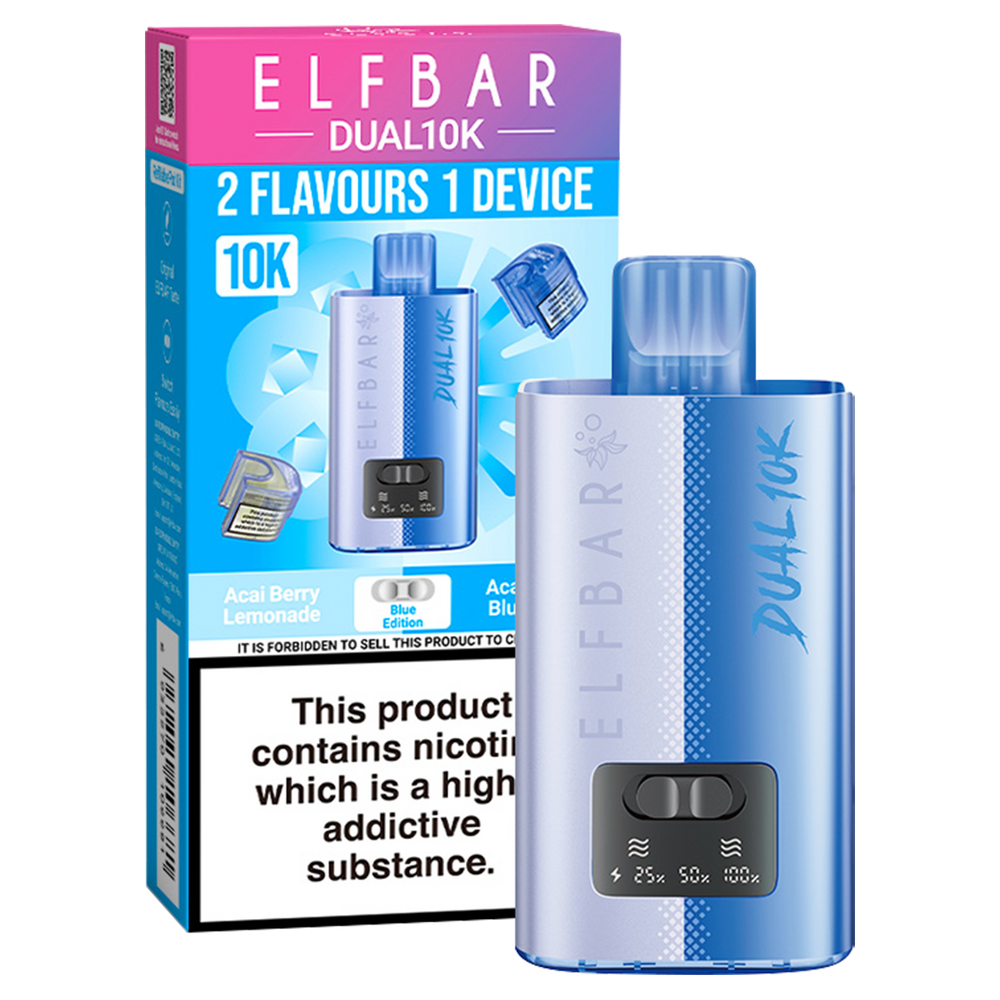 Elfbar Dual 10k Vape Kit Blue Edition