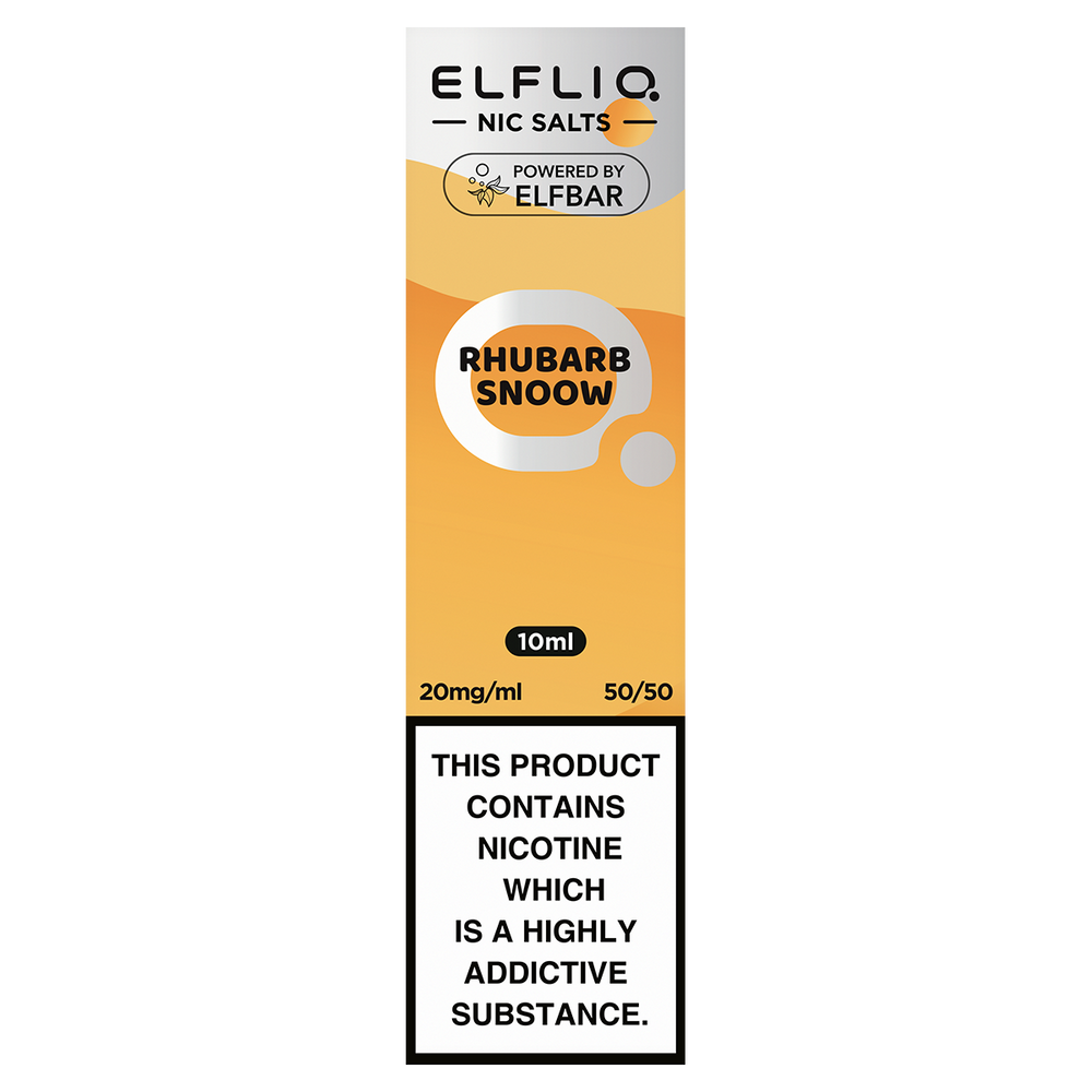 Rhubarb Snoow Elfliq Nic Salt by Elf Bar - 10ml