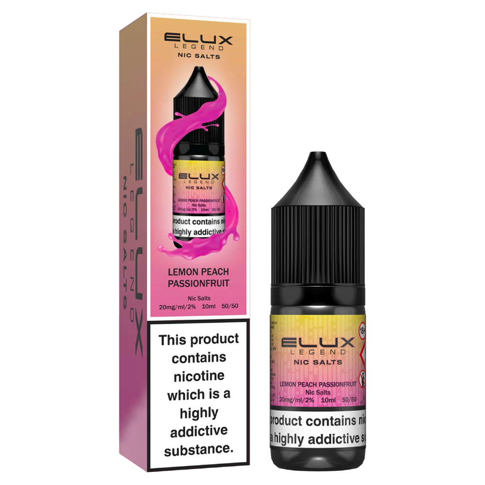 Lemon Peach Passionfruit Nic Salt by Elux 10ml