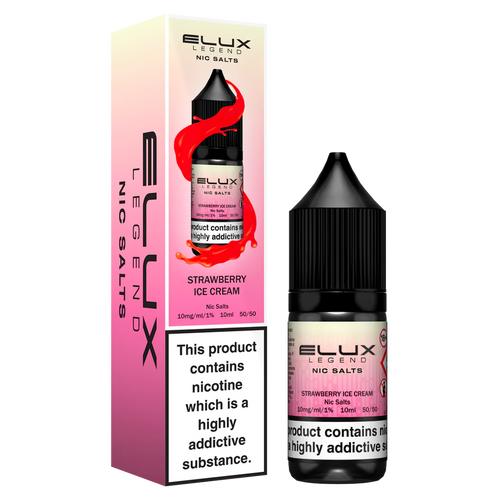 Strawberry Ice Cream Nic Salt by Elux 10ml