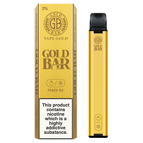 Peach Ice Gold Bar 600 Disposable Vape