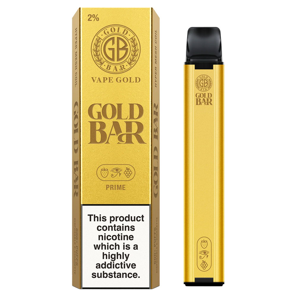 Prime Gold Bar 600 Disposable Vape