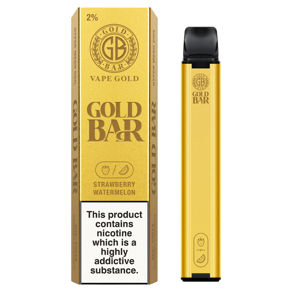 Strawberry Watermelon Gold Bar 600 Disposable Vape