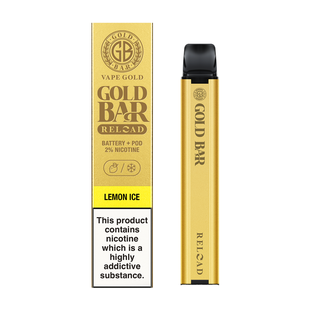 Lemon Ice Gold Bar Reload Prefilled Pod Kit Lemon Ice