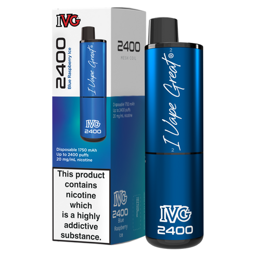 Blue Raspberry Ice IVG 2400 Disposable Vape