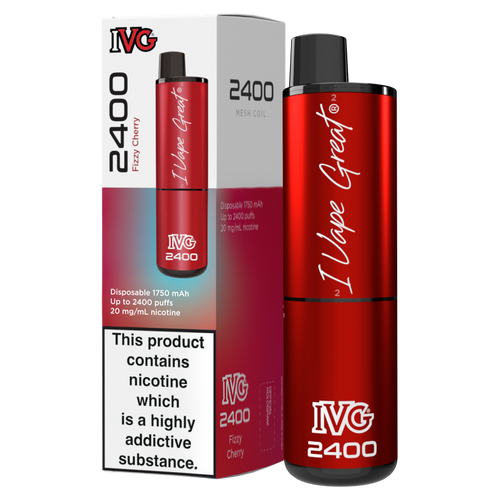 Fizzy Cherry IVG 2400 Disposable Vape