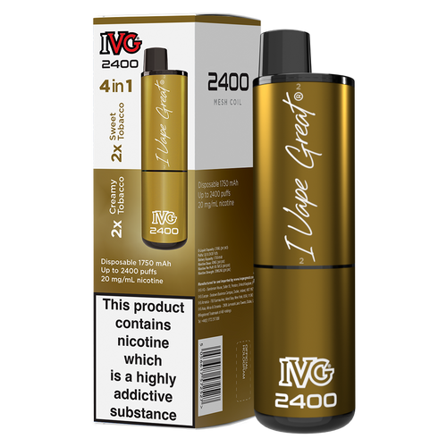 Tobacco Edition IVG 2400 Disposable Vape