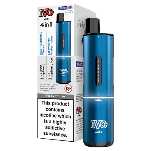 Sky Blue Edition IVG Air 4 in 1 Vape Kit