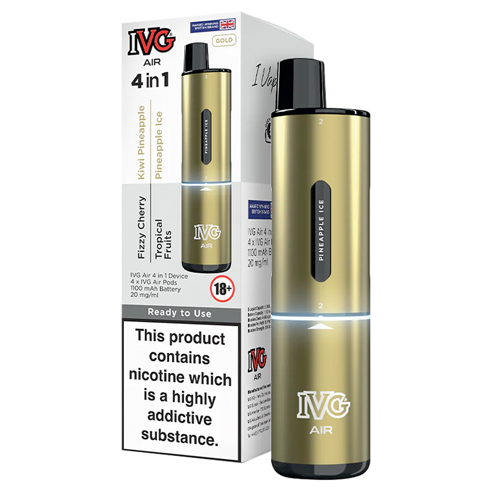 Gold Edition IVG Air 4 in 1 Vape Kit