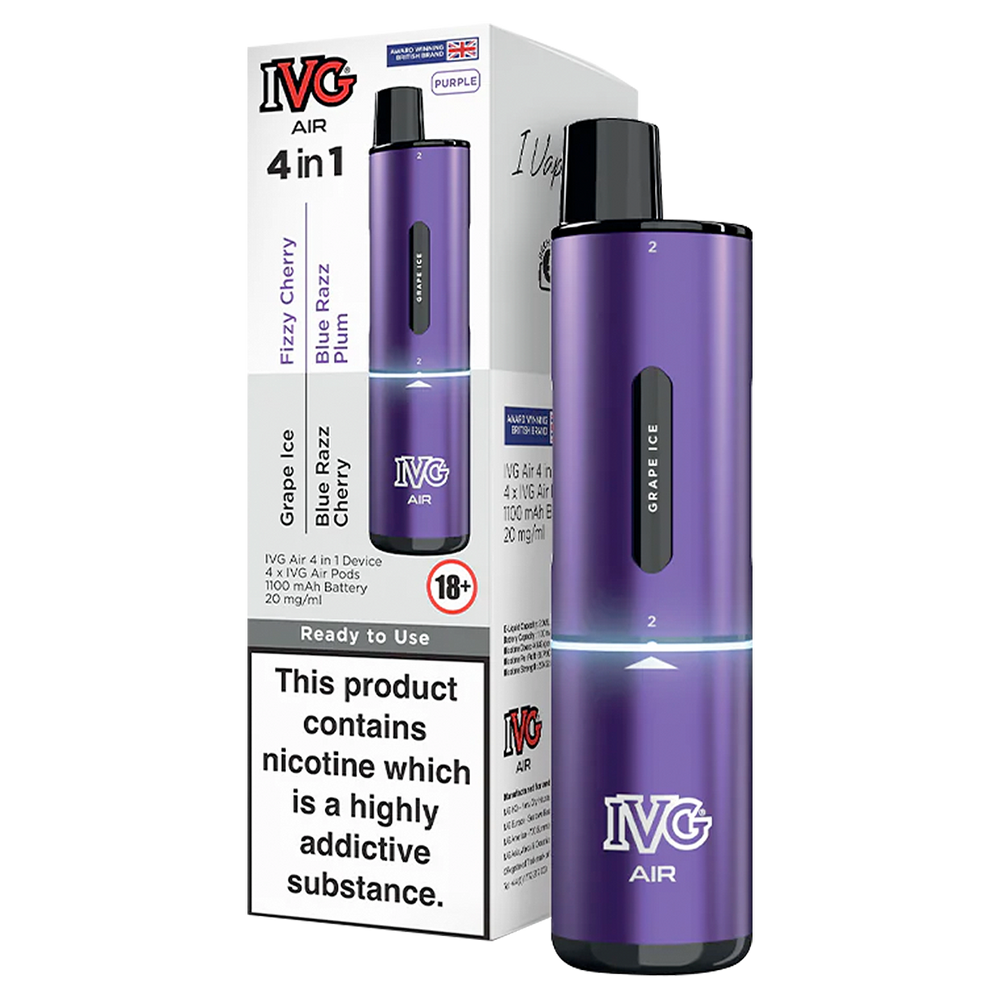 Purple Edition IVG Air 4 in 1 Vape Kit