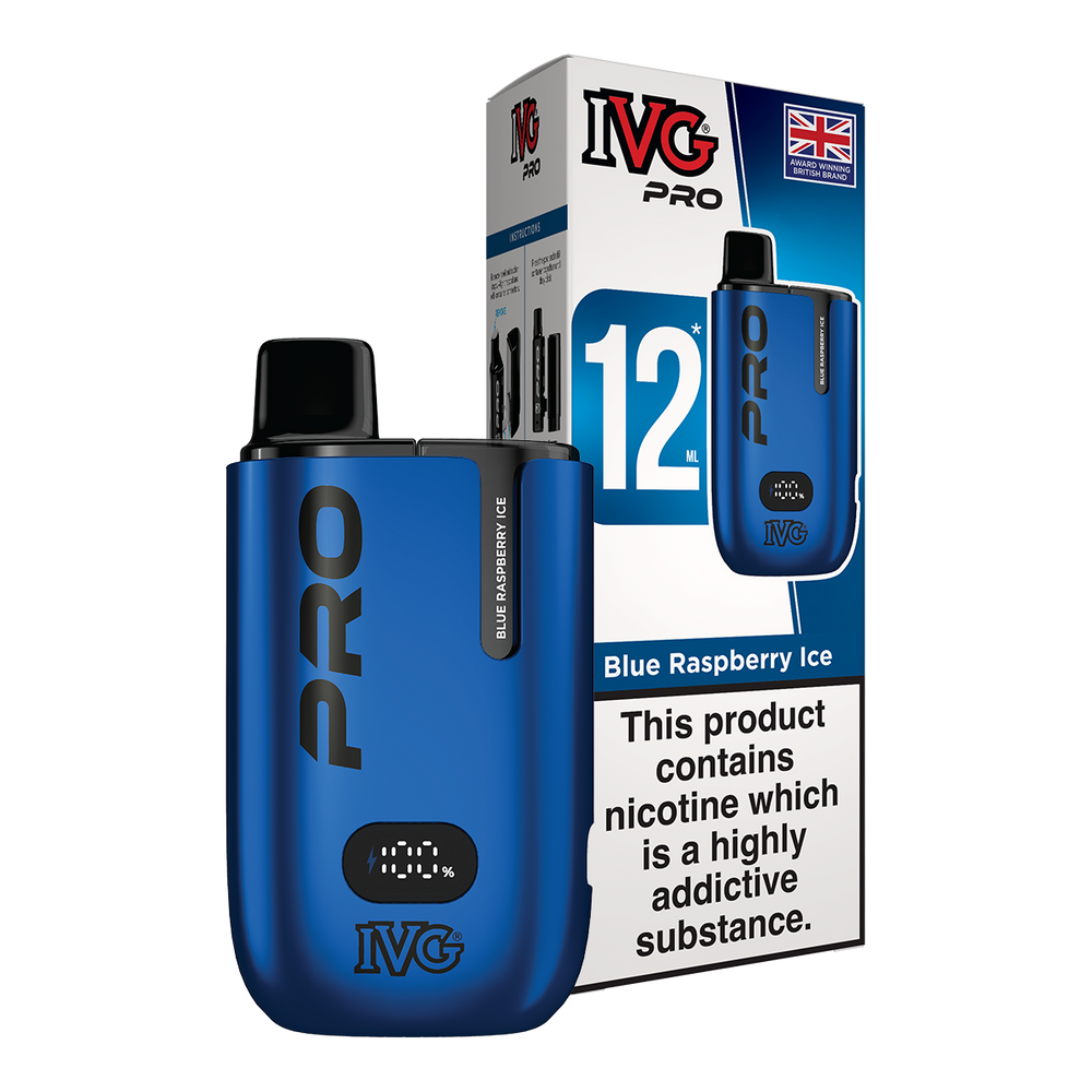 IVG Pro 12 Vape Kit Blue Raspberry Ice