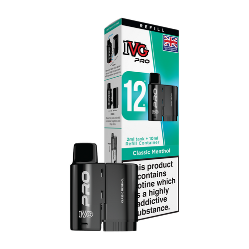 ivg pro 12ml tank and refill classic menthol