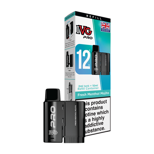 ivg pro 12ml tank and refill fresh menthol mojito