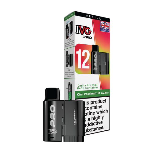 ivg pro 12ml tank and refill kiwi passionfruit guava