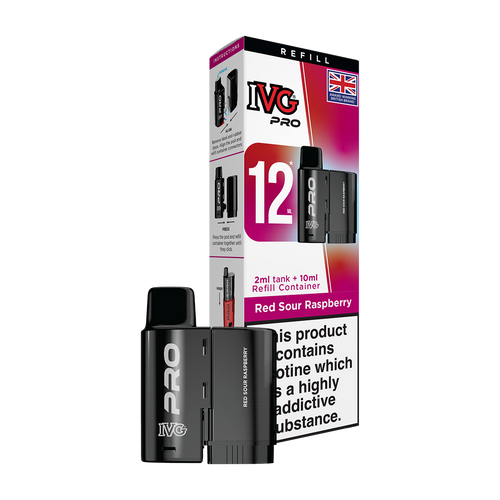 ivg pro 12ml tank and refill red sour raspberry