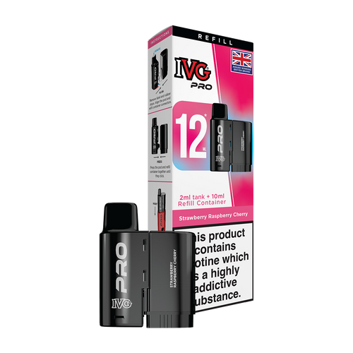 ivg pro 12ml tank and refill strawberry raspberry cherry