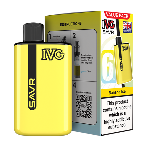 IVG SAVR Vape Kit Banana Ice 6ml