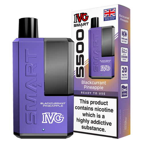 Blackcurrant Pineapple IVG Smart 5500 Big Puff Vape Kit