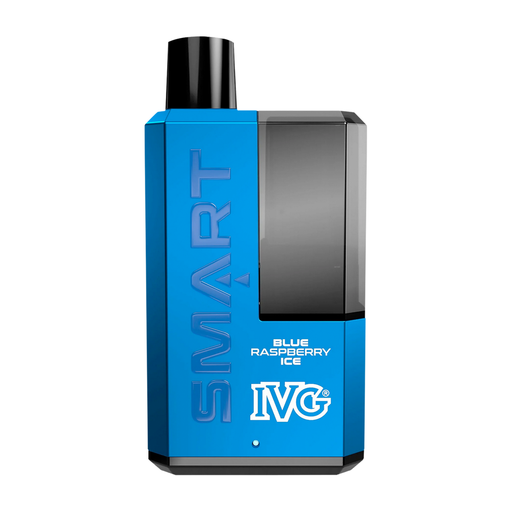 Blue Raspberry Ice IVG Smart 5500 Big Puff Vape Kit Blue Raspberry Ice