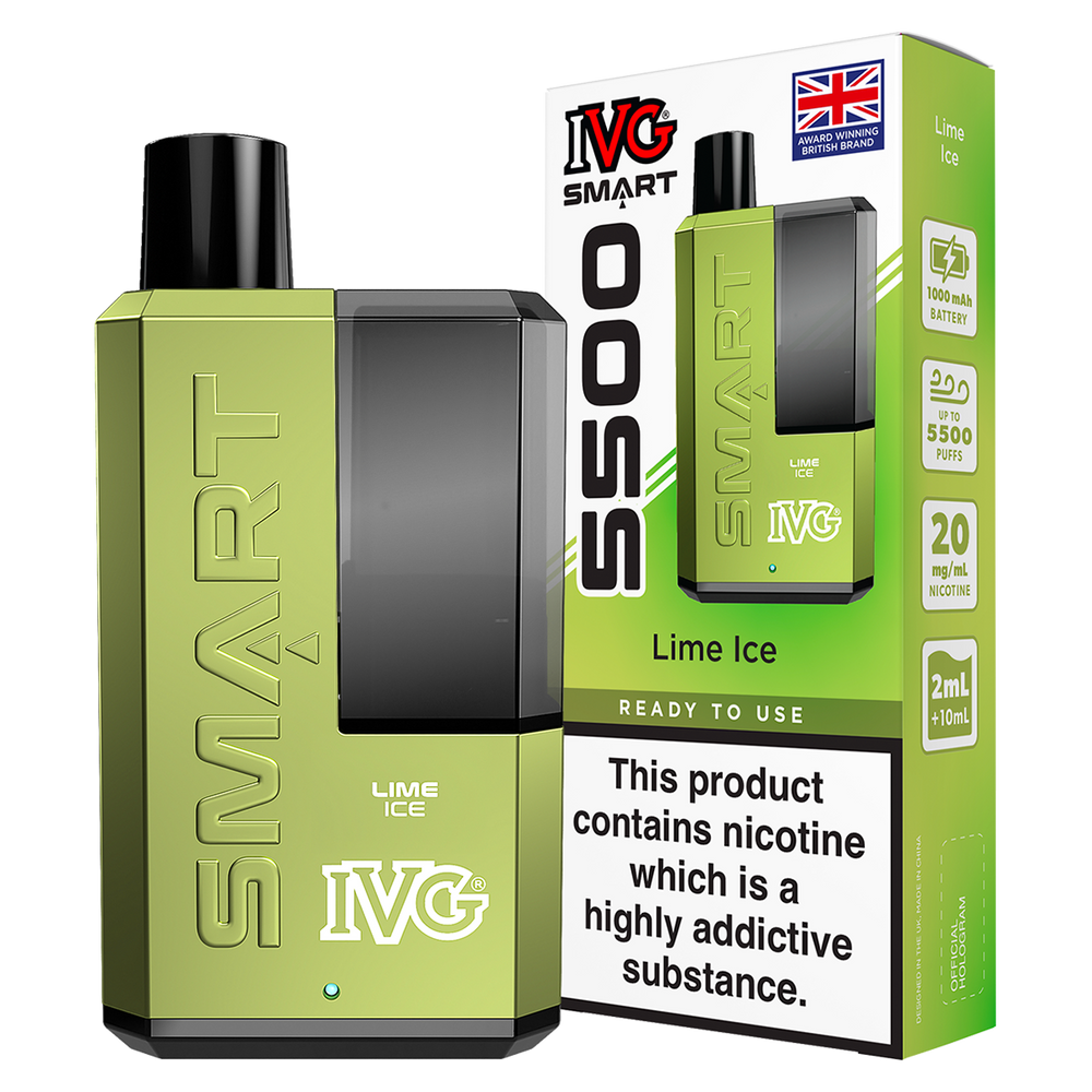 Lime Ice IVG Smart 5500 Big Puff Vape Kit