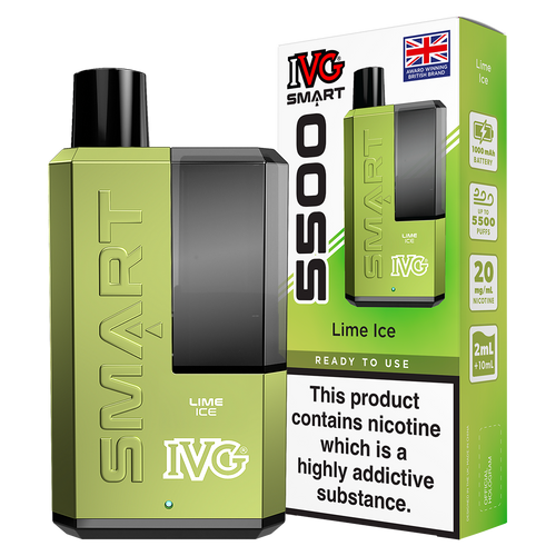 Lime Ice IVG Smart 5500 Big Puff Vape Kit