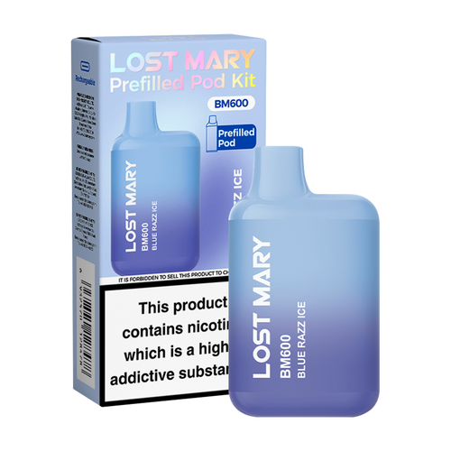 Lost Mary BM600 Prefilled Pod Kit Blue Razz Ice