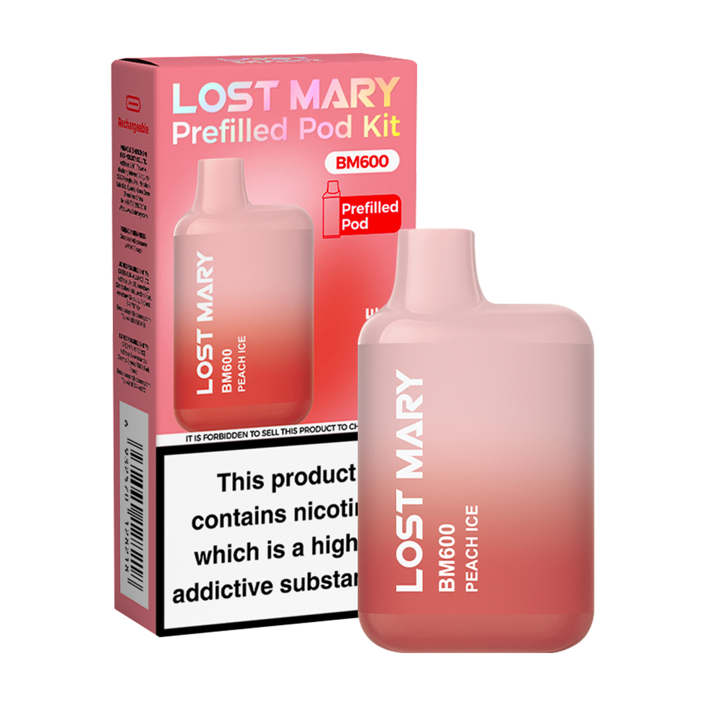 Lost Mary BM600 Prefilled Pod Kit Peach Ice