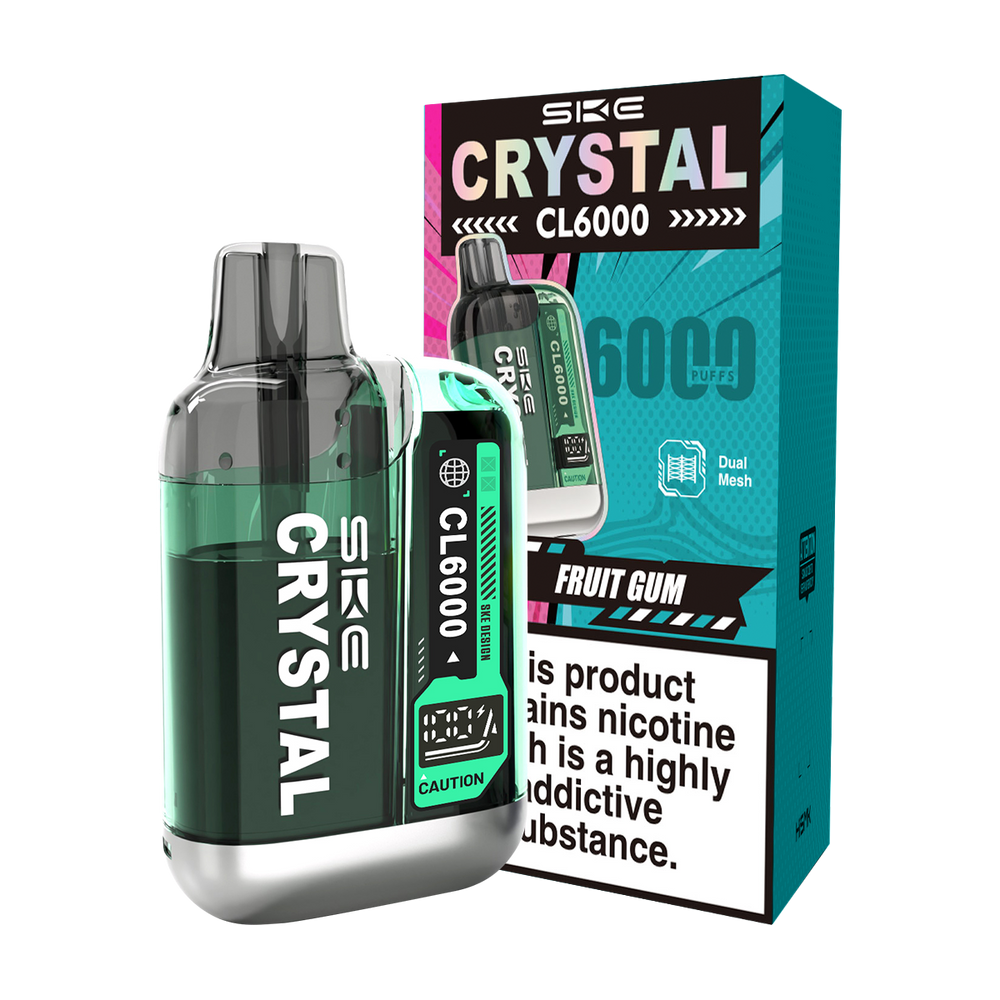 SKE Crystal CL6000 Big Puff Vape Fruit Gum