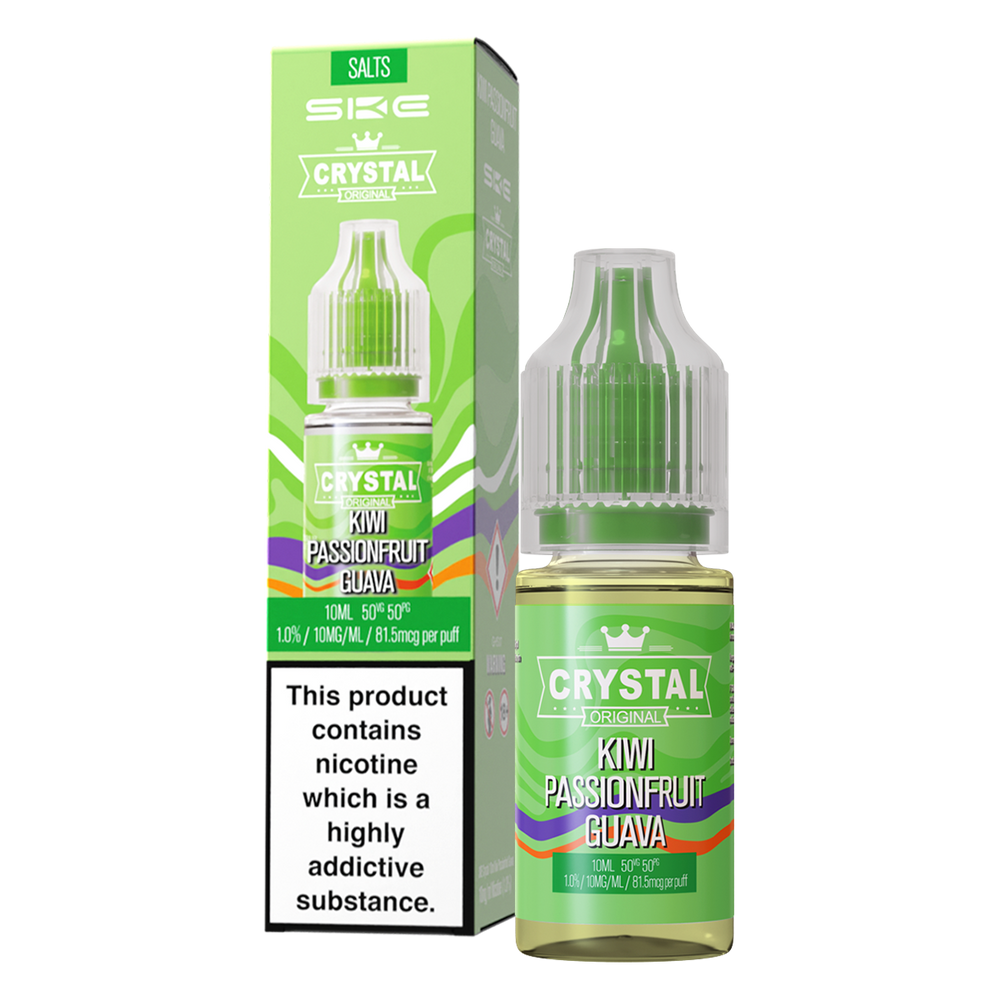 Kiwi Passionfruit Guava Nic Salt by SKE Crystal 10ml 10mg