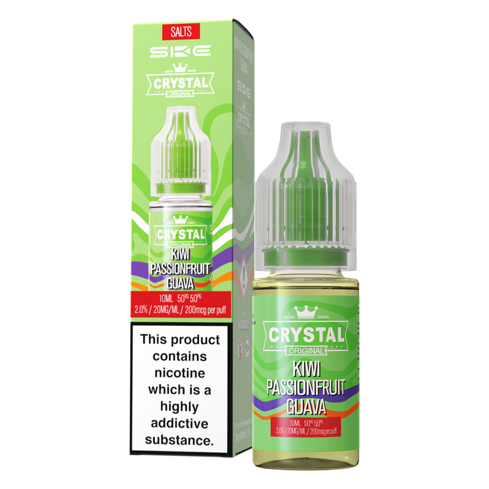 Kiwi Passionfruit Guava Nic Salt by SKE Crystal 10ml 20mg