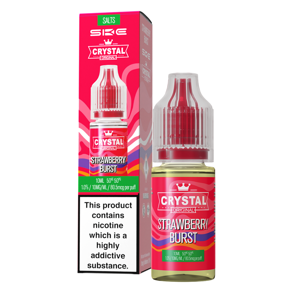 Strawberry Burst Nic Salt by SKE Crystal 10ml 10mg