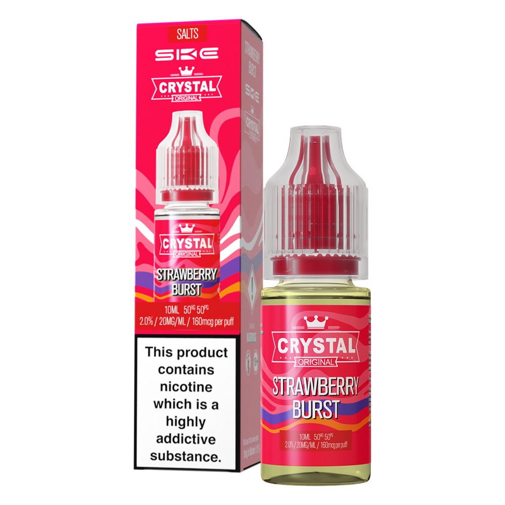 Strawberry Burst Nic Salt by SKE Crystal 10ml 20mg